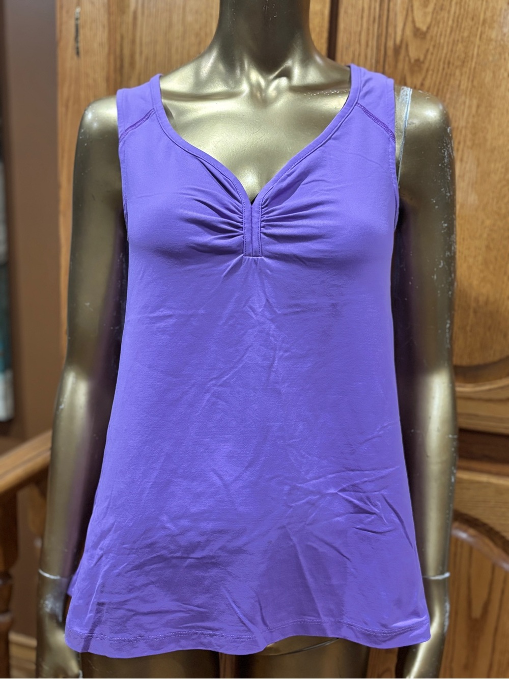 Helly Hansen Purple V-Neck Sleeveless Tank